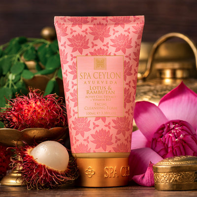 Lotus & Rambutan - Active Cell Extract + Vitamin B12 - Facial Cleansing Foam 100ml