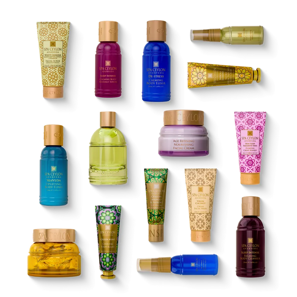 All 15 products inside the box