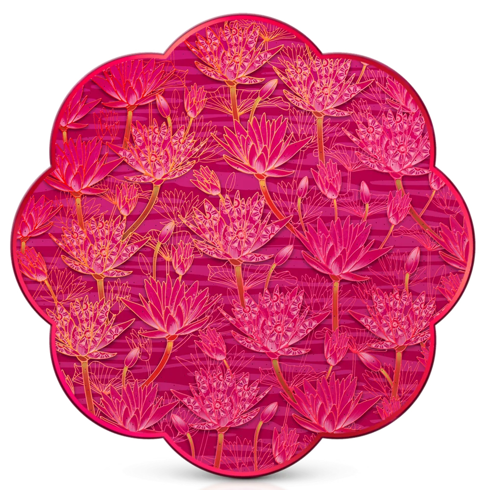 The flower-shaped festive box
