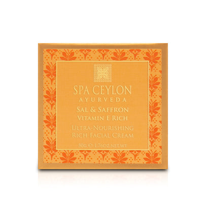 Sal & Saffron - Vitamin E Rich - Ultra-Nourishing Rich Facial Cream - 50g